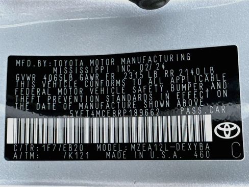 Used 2024 Toyota Corolla XSE FWD image 32
