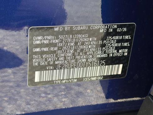 Certified 2026 Subaru Outback Touring AWD/4WD image 32