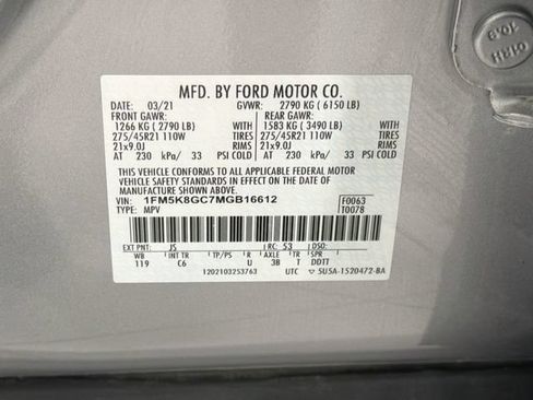 Used 2021 Ford Explorer ST w/ Equipment Group 401A AWD/4WD image 29