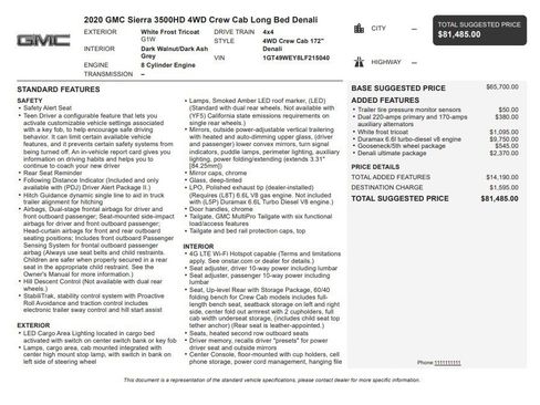 Certified 2020 GMC Sierra 3500 Denali w/ Denali Ultimate Package AWD/4WD image 35