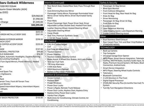 Used 2024 Subaru Outback Wilderness AWD/4WD image 46