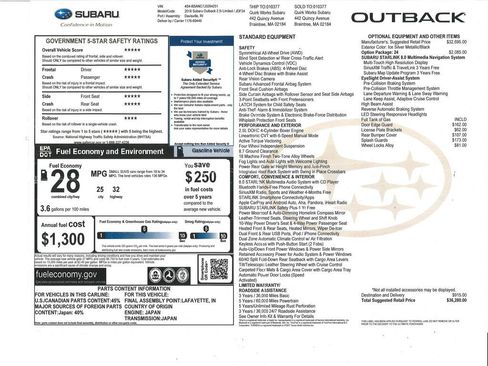 Used 2018 Subaru Outback 2.5i Limited image 33