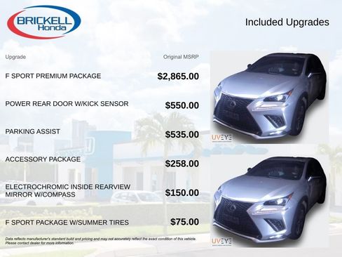 Used 2019 Lexus NX 300 F Sport w/ F Sport Premium Package image 11