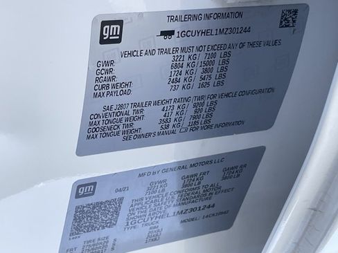 Certified 2021 Chevrolet Silverado 1500 High Country w/ Safety Package II image 25