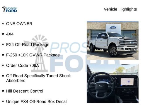Used 2024 Ford F250 Limited w/ FX4 Off-Road Package AWD/4WD image 5