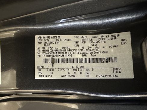 Used 2019 Ford Ranger XLT w/ Equipment Group 301A Mid image 60