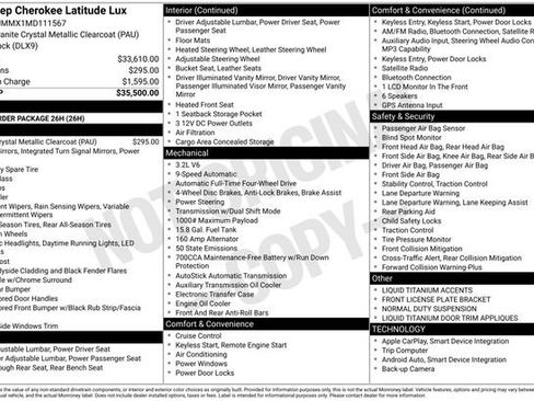 Used 2021 Jeep Cherokee Latitude Lux image 4