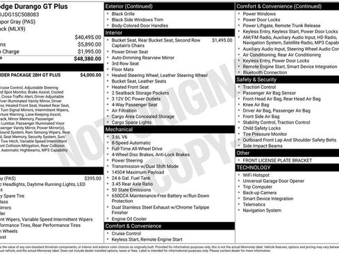 Used 2025 Dodge Durango GT AWD/4WD image 9