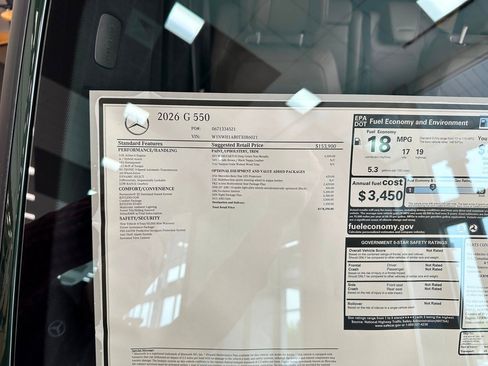 New 2026 Mercedes-Benz G 550 image 16