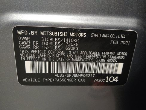 Used 2021 Mitsubishi Mirage G4 ES FWD image 33