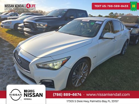 Used 2016 INFINITI Q50 Red Sport 400 image 1