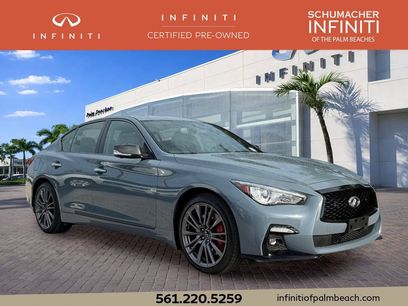 Used 2023 INFINITI Q50 Red Sport 400 w/ Carbon Fiber Package