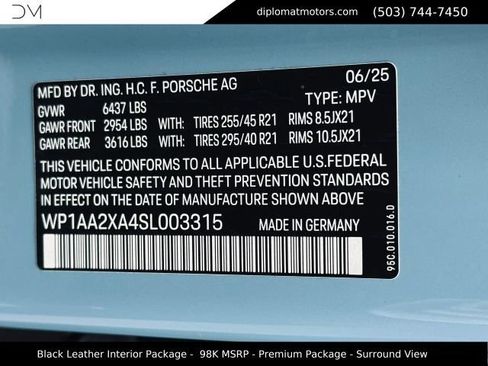 Used 2025 Porsche Macan 4 Electric AWD/4WD image 53
