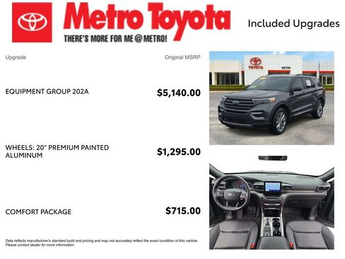 Used 2020 Ford Explorer XLT w/ Equipment Group 202A image 4