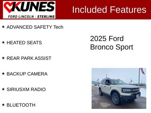 New 2025 Ford Bronco Sport Big Bend w/ Convenience Package image 3
