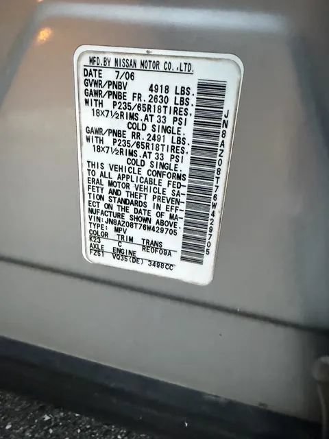 Used 2006 Nissan Murano SL FWD image 12