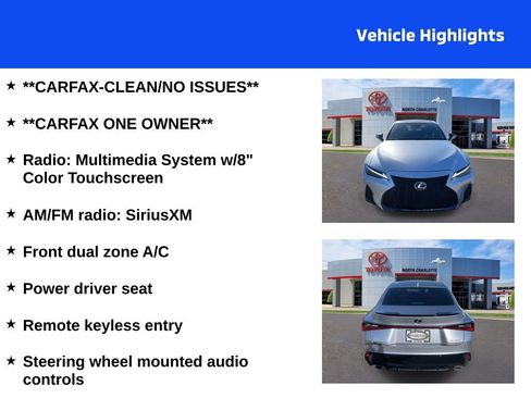 Used 2024 Lexus IS 350 F Sport w/ Navigation Package image 4