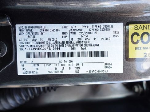 Used 2018 Ford F150 Lariat w/ Equipment Group 502A Luxury AWD/4WD image 21