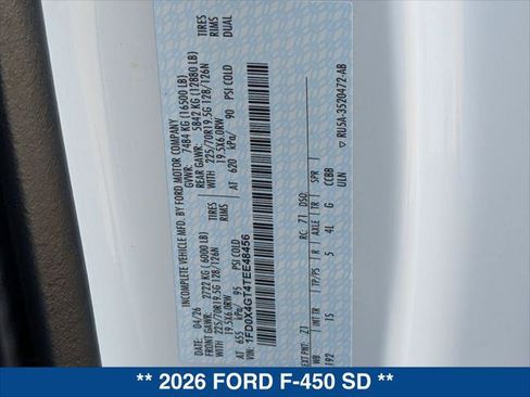 New 2026 Ford F450 XL RWD image 20