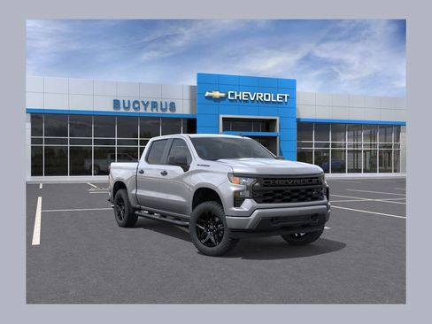 New 2026 Chevrolet Silverado 1500 Custom w/ Turbomax Blackout Package AWD/4WD image 1