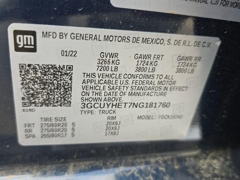 Used 2022 Chevrolet Silverado 1500 High Country AWD/4WD image 20