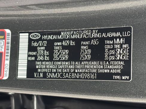 Certified 2022 Hyundai Tucson SEL w/ Convenience + Premium Package image 45