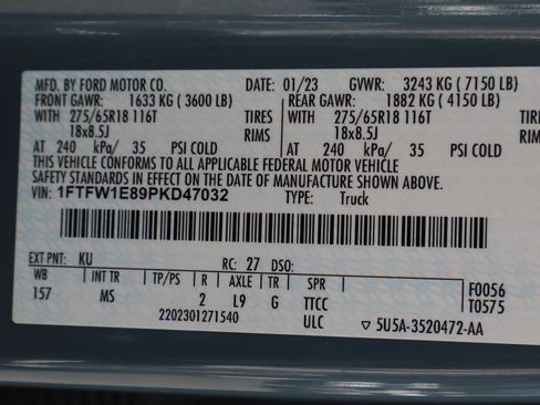 Used 2023 Ford F150 XLT w/ Equipment Group 301A Mid AWD/4WD image 60