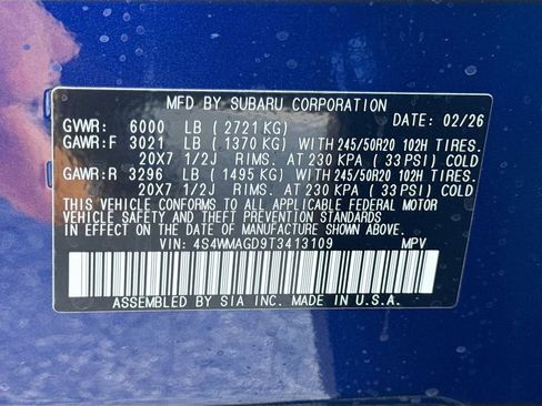 New 2026 Subaru Ascent Limited image 43