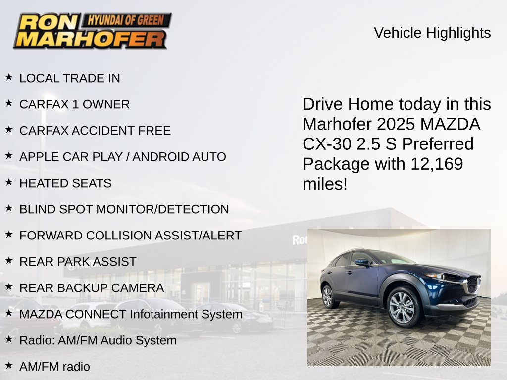Used 2025 MAZDA CX-30 AWD 2.5 S w/ Preferred Package image 14