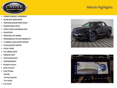 Used 2023 Hyundai Santa Cruz Limited w/ Cargo Package AWD/4WD image 3
