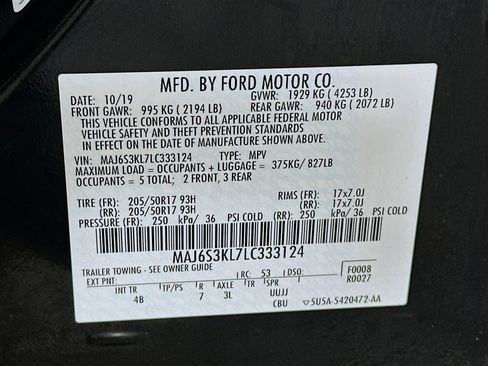Used 2020 Ford EcoSport Titanium AWD/4WD image 12