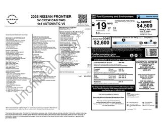 New 2026 Nissan Frontier SV w/ SV Convenience Package AWD/4WD video 2