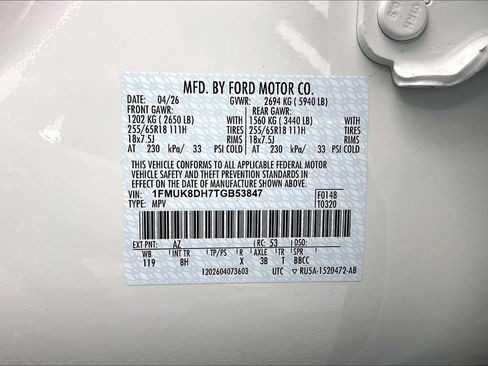 New 2026 Ford Explorer Active AWD/4WD image 8