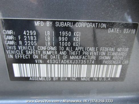 Used 2018 Subaru Impreza 2.0i Premium w/ Eyesight & BSD & Rcta image 32