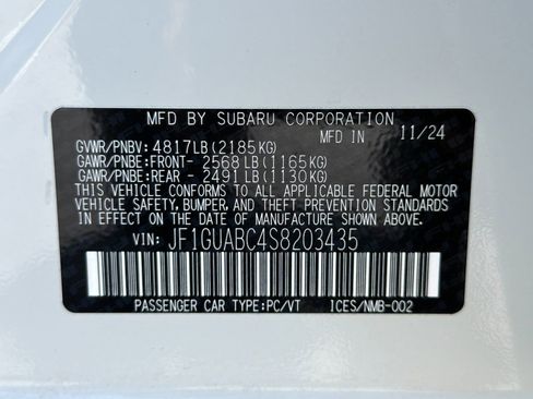 Used 2025 Subaru Impreza 2.0i AWD/4WD image 24