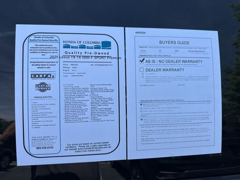 Used 2025 Lexus TX 500h AWD w/ Technology Package image 11