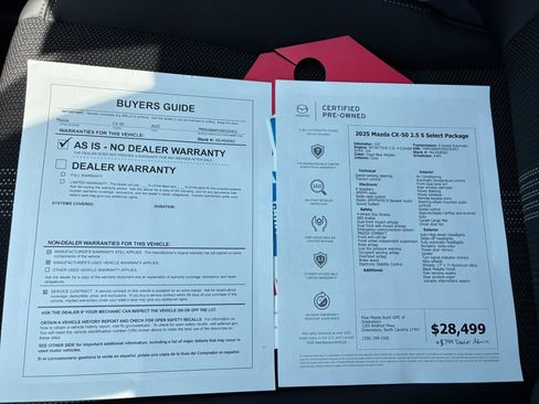 Certified 2025 MAZDA CX-50 AWD 2.5 S w/ Select Package image 37