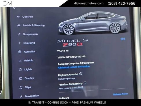 Used 2016 Tesla Model S P100D image 8