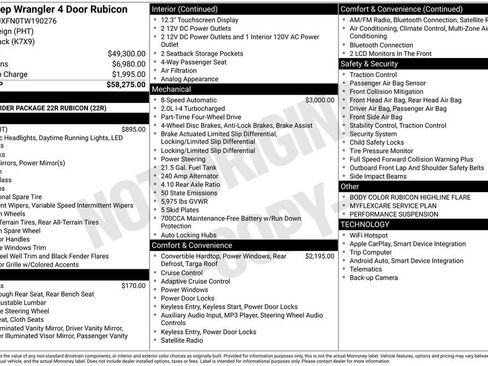 New 2026 Jeep Wrangler Unlimited Rubicon AWD/4WD image 7