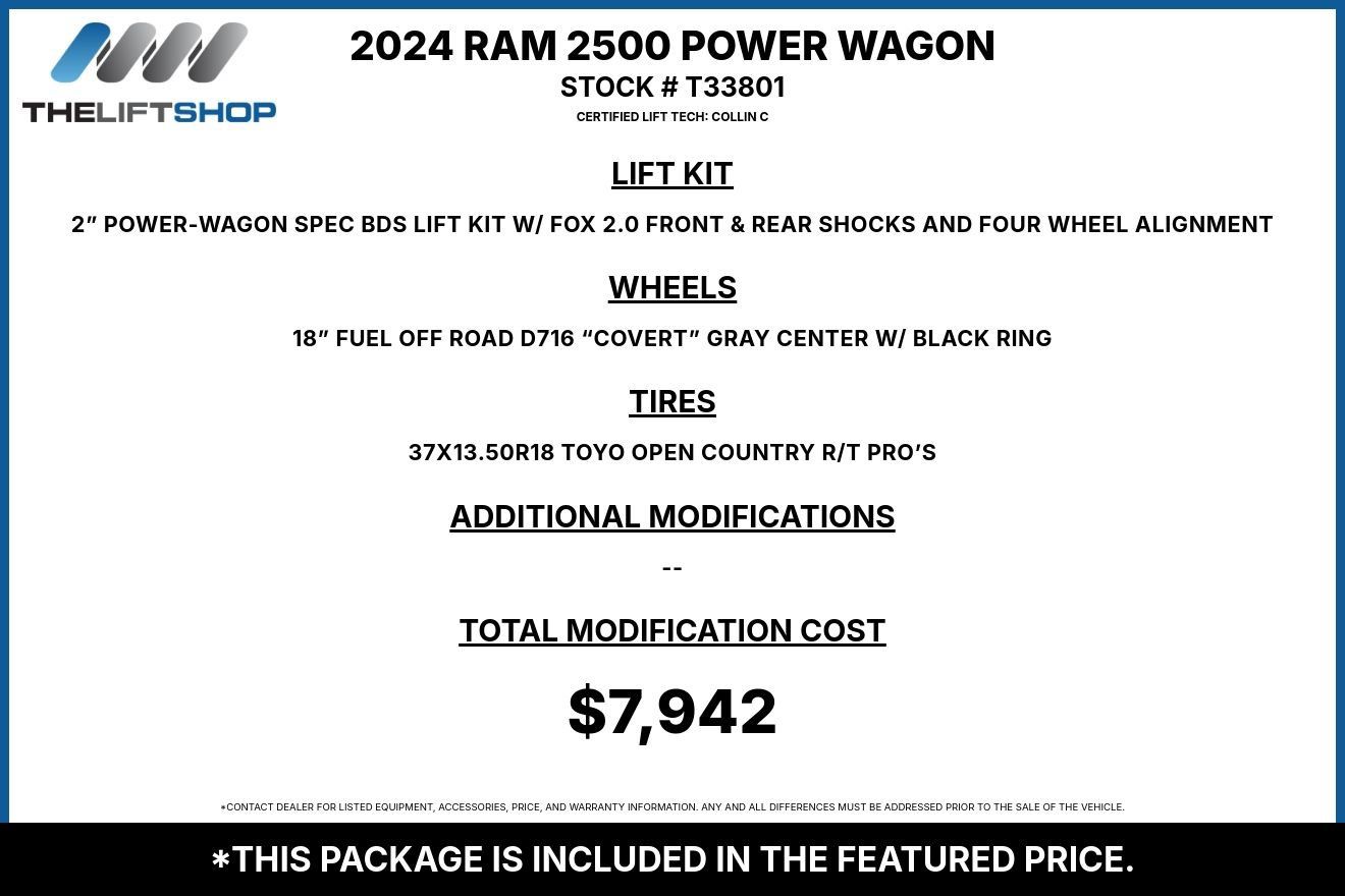 Used 2024 RAM 2500 Power Wagon w/ Level 2 Equipment Group AWD/4WD image 2