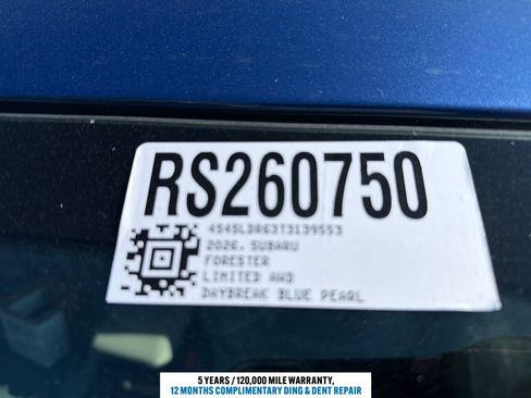 New 2026 Subaru Forester Limited AWD/4WD image 12