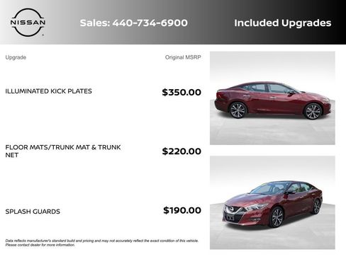 Used 2016 Nissan Maxima Platinum FWD image 6