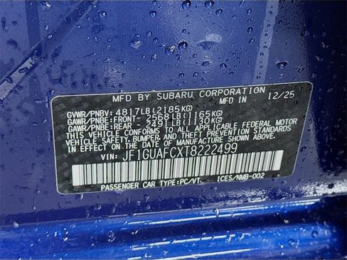 New 2026 Subaru Impreza 2.0i Sport image 30