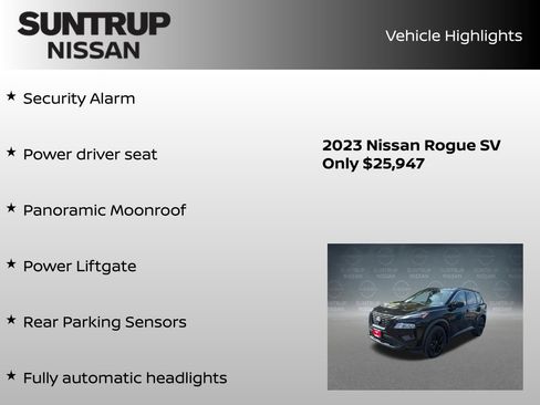 Certified 2023 Nissan Rogue SV w/ SV Premium B Package AWD/4WD image 16