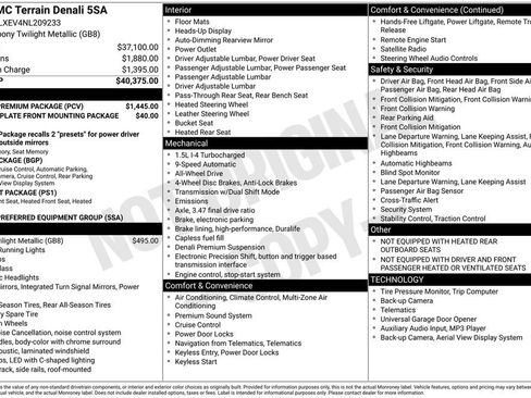 Certified 2022 GMC Terrain Denali w/ Denali Premium Package AWD/4WD image 35