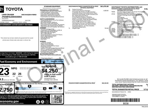 Used 2025 Toyota Land Cruiser w/ Premium Package image 68