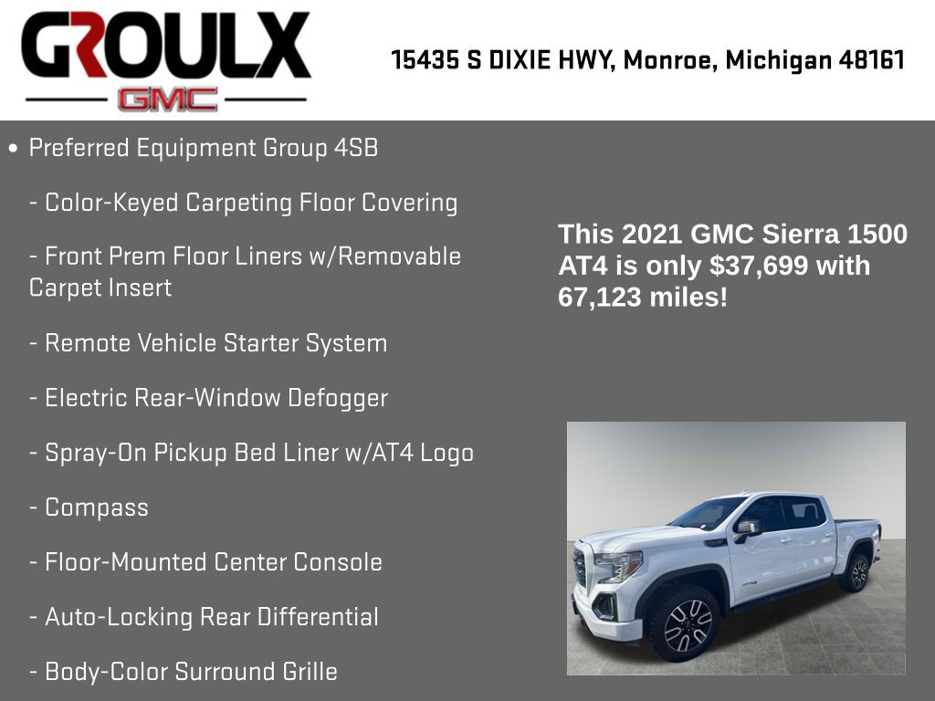 Used 2021 GMC Sierra 1500 AT4 w/ Off-Road Performance Package AWD/4WD image 15