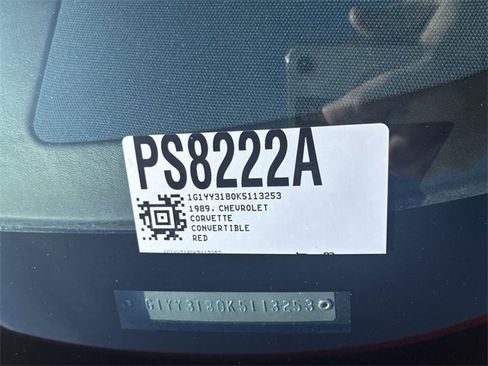 Used 1989 Chevrolet Corvette Convertible image 26