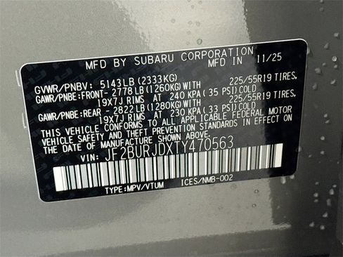 New 2026 Subaru Outback Touring XT image 31