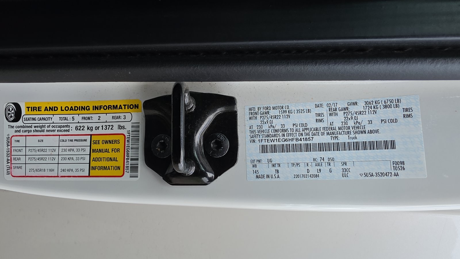 Used 2017 Ford F150 Limited w/ Trailer Tow Package AWD/4WD image 23